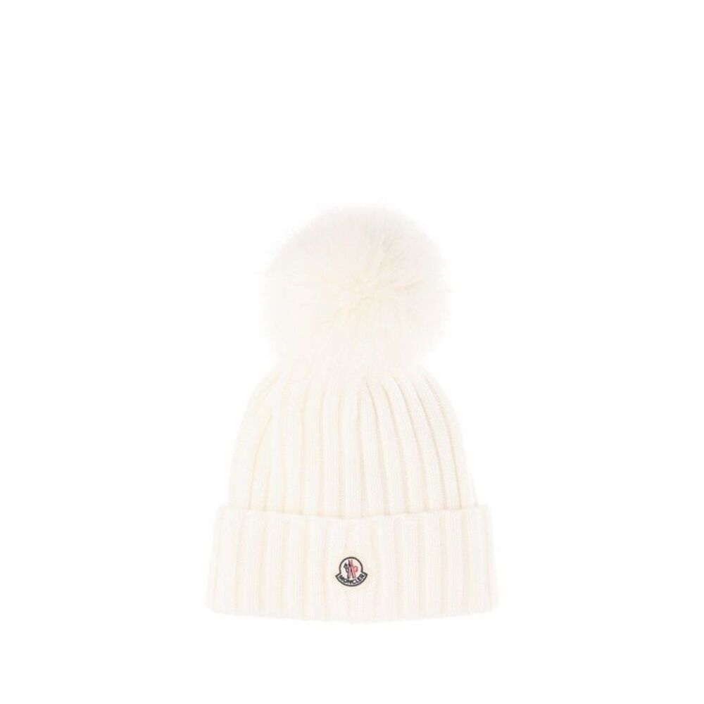 Moncler Women Wool Hat With Pom Pom